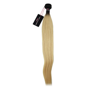 Tissage blond racine noire