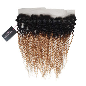 Lace Frontal Blond Miel Racine Noire