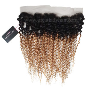 Lace Frontal Blond Miel Racine Noire