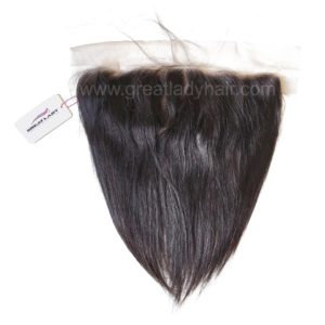 lace frontal avec des cheveux naturels lisses de couleur noire.