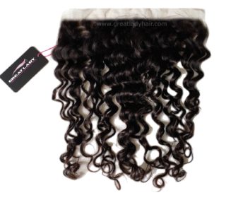 Lace frontal water wave raw hair