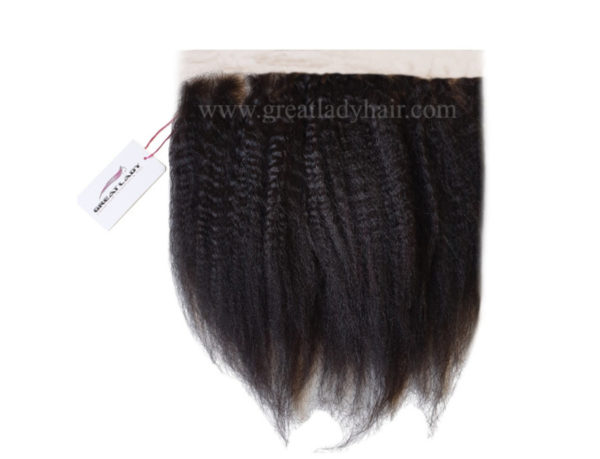 Lace frontal kinky straight cheveux naturels