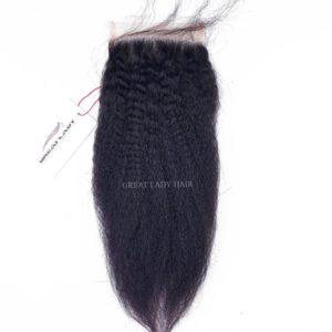 Lace closure kinky straight 4x4