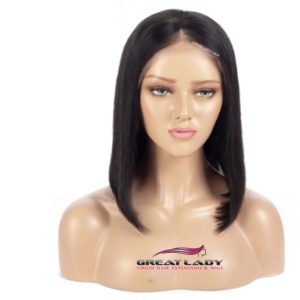 Perruque bob lace wig carré lisse