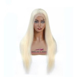 Perruque lace wig blond platine