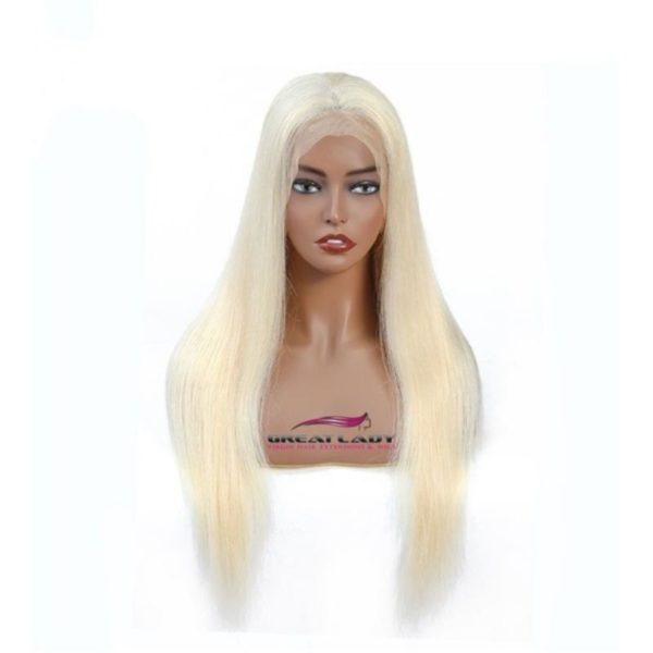 Perruque lace wig blond platine