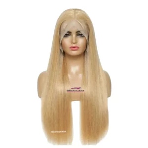 Perruque Lace Front Wig Lisse Couleur Blond miel