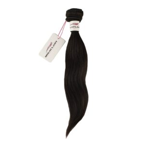 Tissage lisse Naturel - Mèches de cheveux lisses 100% remy hair. Noir naturel.